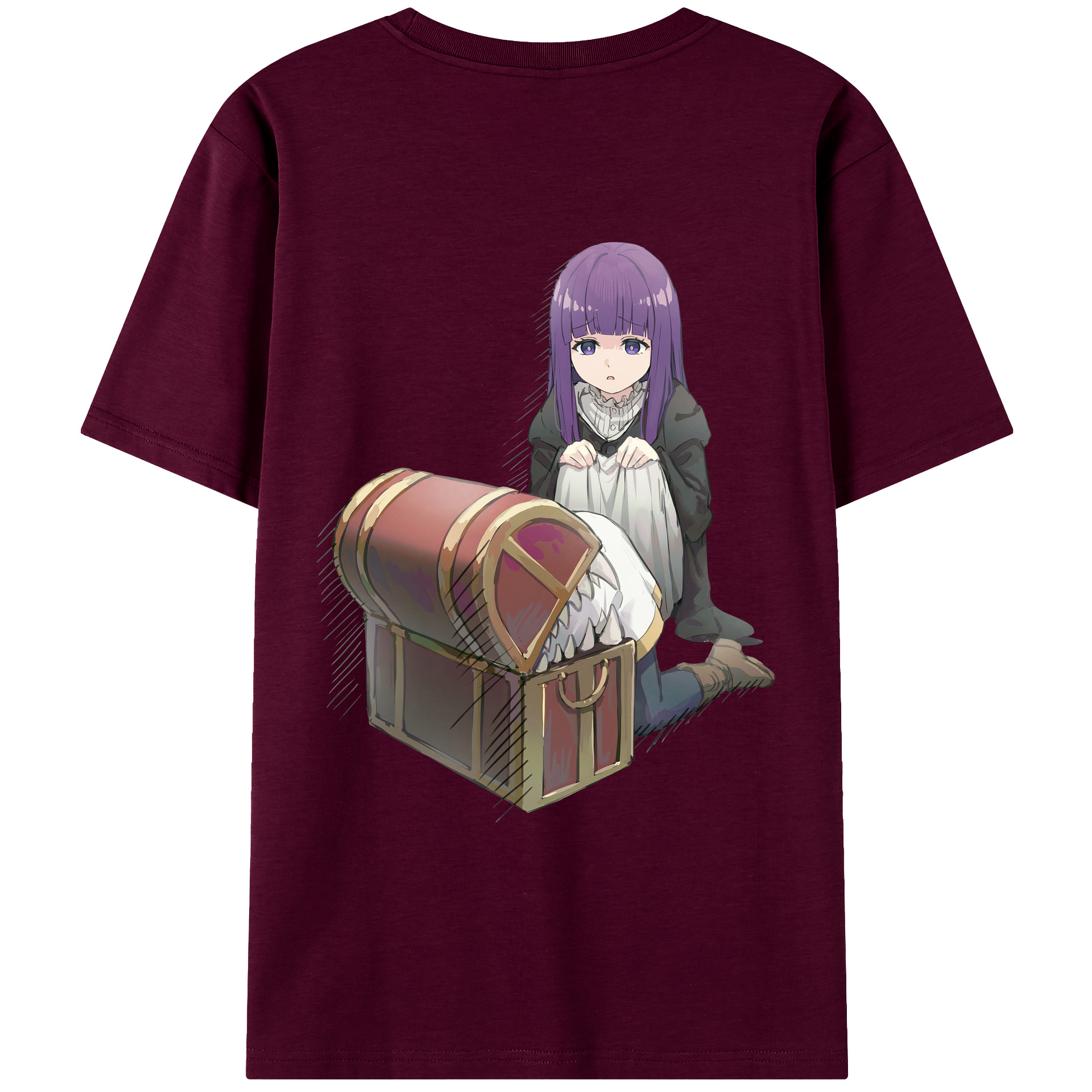 （画像用） 葬送のフリーレン Frieren レディース半袖Tシャツ(バックプリント)